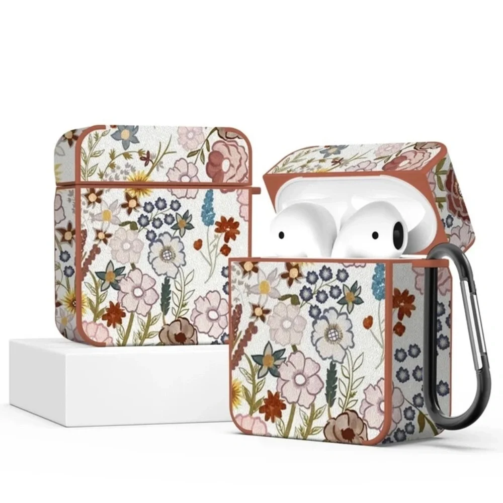 Fresh‎ Flowers PU LeatherCase For AirPods